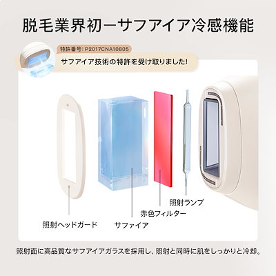 Qoo10] yete 【クーポン配布中！】無痛脱毛 サファイア : 美容・健康家電