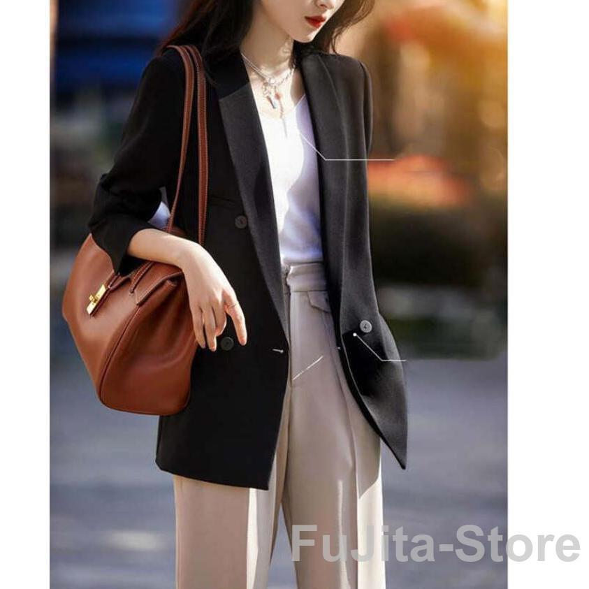 期間限定送料無料人気の新作 テーラードジャケット ジャケット レディース 春 秋 スーツ 羽織 テーラード 着回し 着痩せ 体型カバー カジュアル 20代 30代 40代 通勤 OL