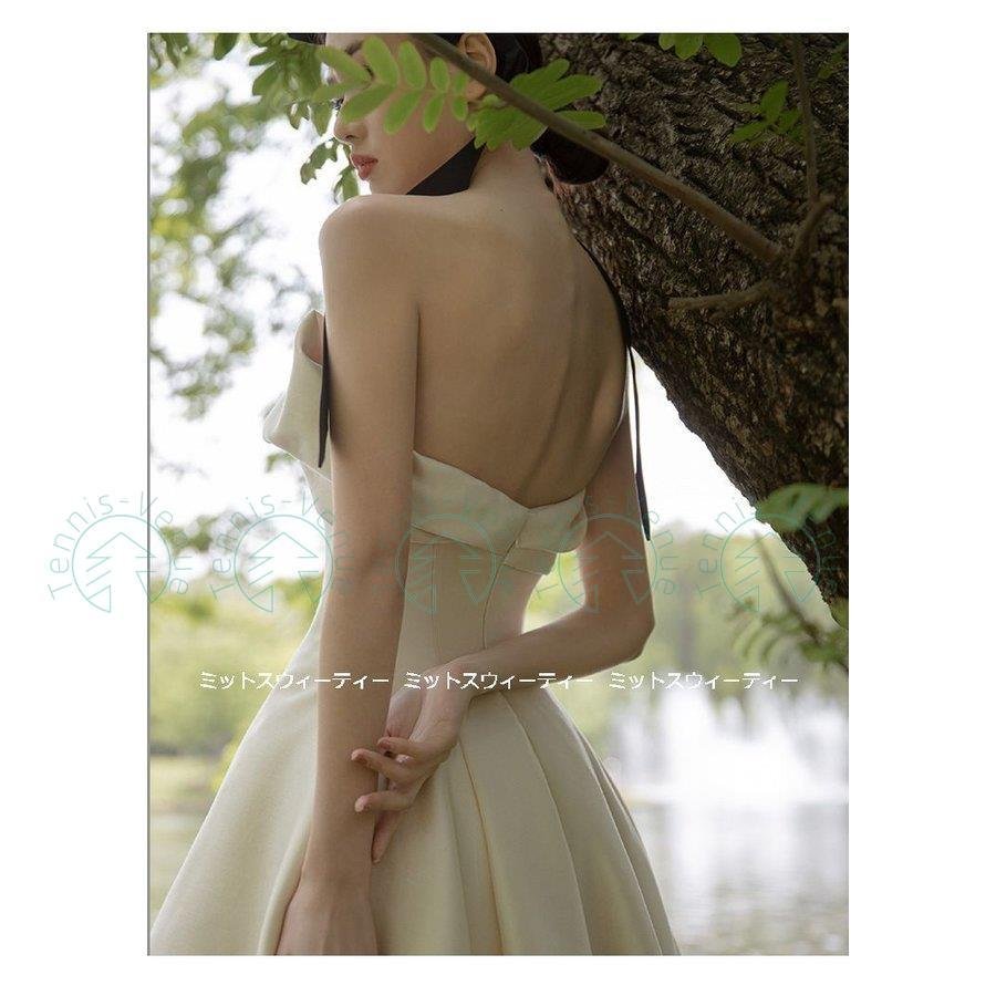 ウェディングドレス Aラインドレス 結婚式 花嫁 二次会 発表会 長袖 ロングドレス Vネック 演奏会 ウエディングドレス バルーンスリーブ 白 パーティードレス ウェディングドレス ロングドレス Aラインドレス 二次会