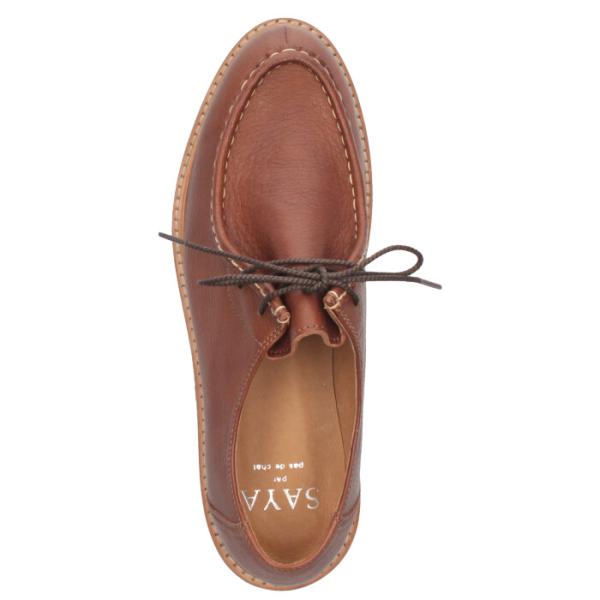 SAYA サヤ ラボキゴシ 靴 革靴 レディース 51058 日本製 厚底 本革 黒 ブラック ブラウン チロリアンシューズ タンクソール