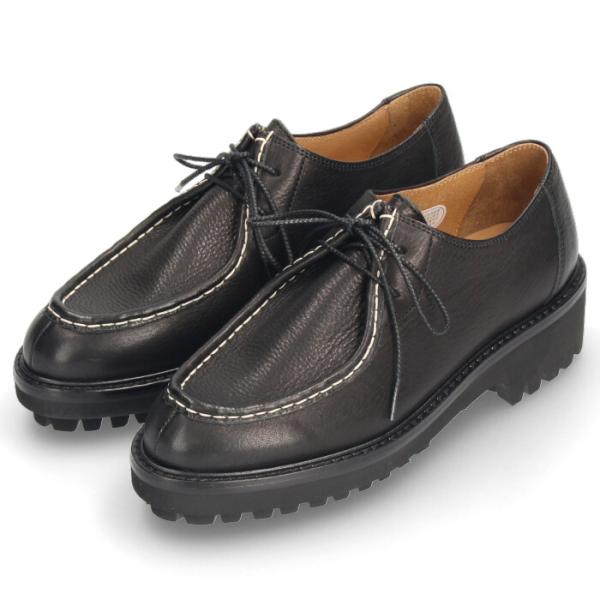 SAYA サヤ ラボキゴシ 靴 革靴 レディース 51058 日本製 厚底 本革 黒 ブラック ブラウン チロリアンシューズ タンクソール