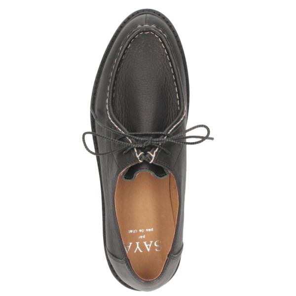 SAYA サヤ ラボキゴシ 靴 革靴 レディース 51058 日本製 厚底 本革 黒 ブラック ブラウン チロリアンシューズ タンクソール