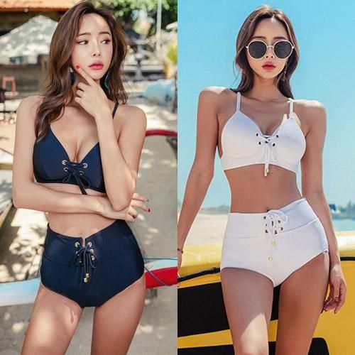 【グラシア】 水着 ハイウエスト レディース ビーチウェア スイムウェア 流行 海 プール ウエストマーク ビキニ カジュアル フロントレースアップ シルエット ノンストレス レースアップ 三角ブラ 【グラシア】 水着 ハイウエスト レディース ビーチウェア スイムウェア 流行 海 プール ウエストマーク ビキニ カジュアル フロントレースアップ シルエット ノンストレス レースアップ 三角ブラ