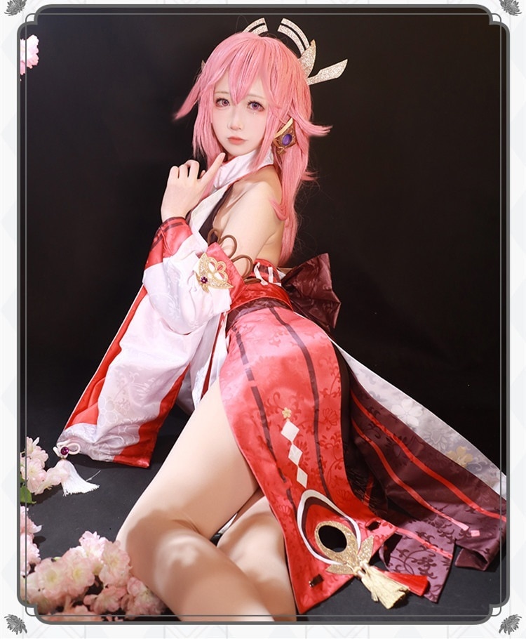 コスチューム コスプレ衣装 八重神子 genshin げんしん 原神 スーツ ハロウィン 2023年新作入荷コスプレ