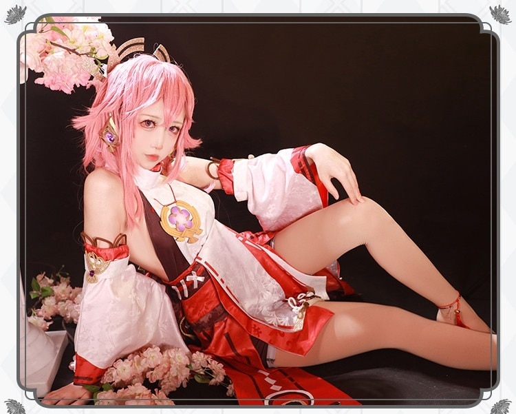 コスチューム コスプレ衣装 八重神子 genshin げんしん 原神 スーツ ハロウィン 2023年新作入荷コスプレ