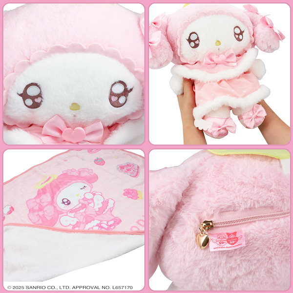 Qoo10] サンリオ マイメロディ＆クロミ ブランケット入りマ