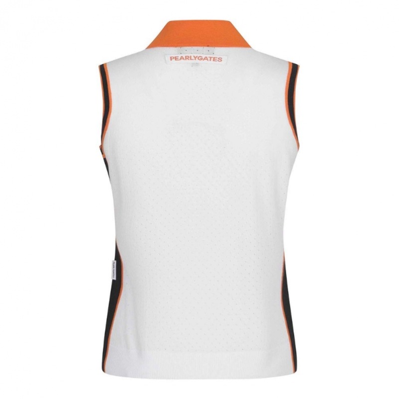 (パリゲイツ) 女性用カラーブロックノースリーブカラーニット (パリゲイツ) 女性用カラーブロックノースリーブカラーニット