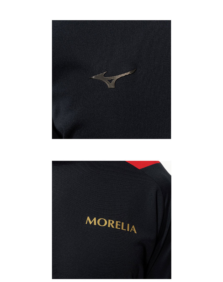 MORELIA フィールドシャツ P2MAC003 メンズ レディース トップス ウェア 半袖 速乾 スリムフィット サッカー カジュアル シンプル Tシャツ ブランド プリント ロゴ