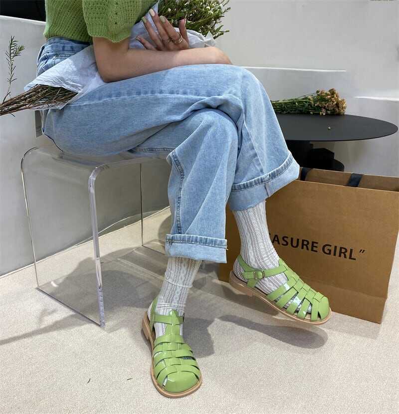 おしゃれ お洒落 人気 安い 激安 お得 フラットサンダル グルカサンダル 靴 シューズ サンダル ストラップ シューズ コンフォート シューズ フラット パンプス ぺたんこ 幅広 lsho