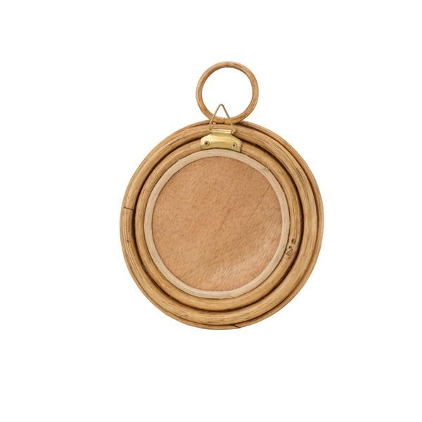 鏡 壁掛け ミラー アジアン 丸型 円形 インテリア