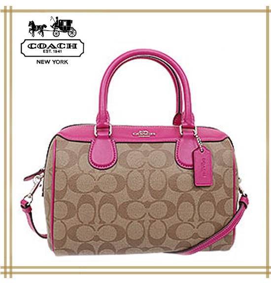 Coach mini discount bennett satchel pink