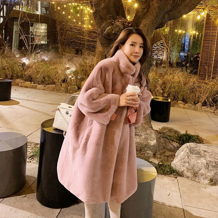 アウター レディース コート ロング丈 ミドル丈 S M L 韓国 長袖 もこもこ モコモコ ふわふわ ボア ファー フェイクファー かわいい 大人可愛い きれいめ カジュアル 上品 おしゃれ お洒落