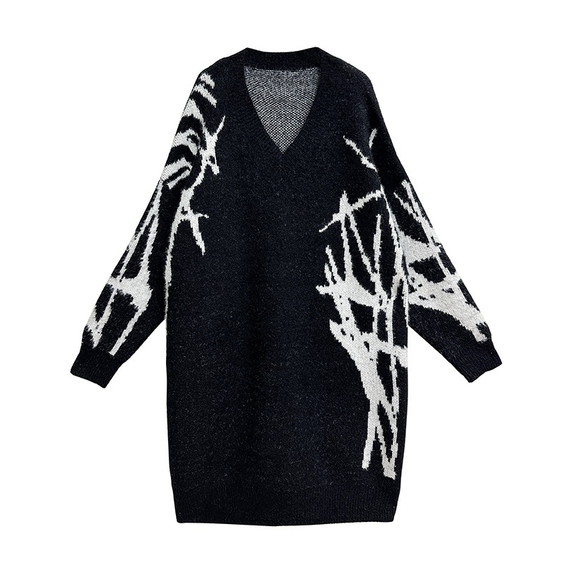 【J.Fashion】 ロングニット おしゃれ 個性的なデザイン ニットワンピース vネック レディース ロングセーター メガ割 【J.Fashion】 ロングニット おしゃれ 個性的なデザイン ニットワンピース vネック レディース ロングセーター メガ割