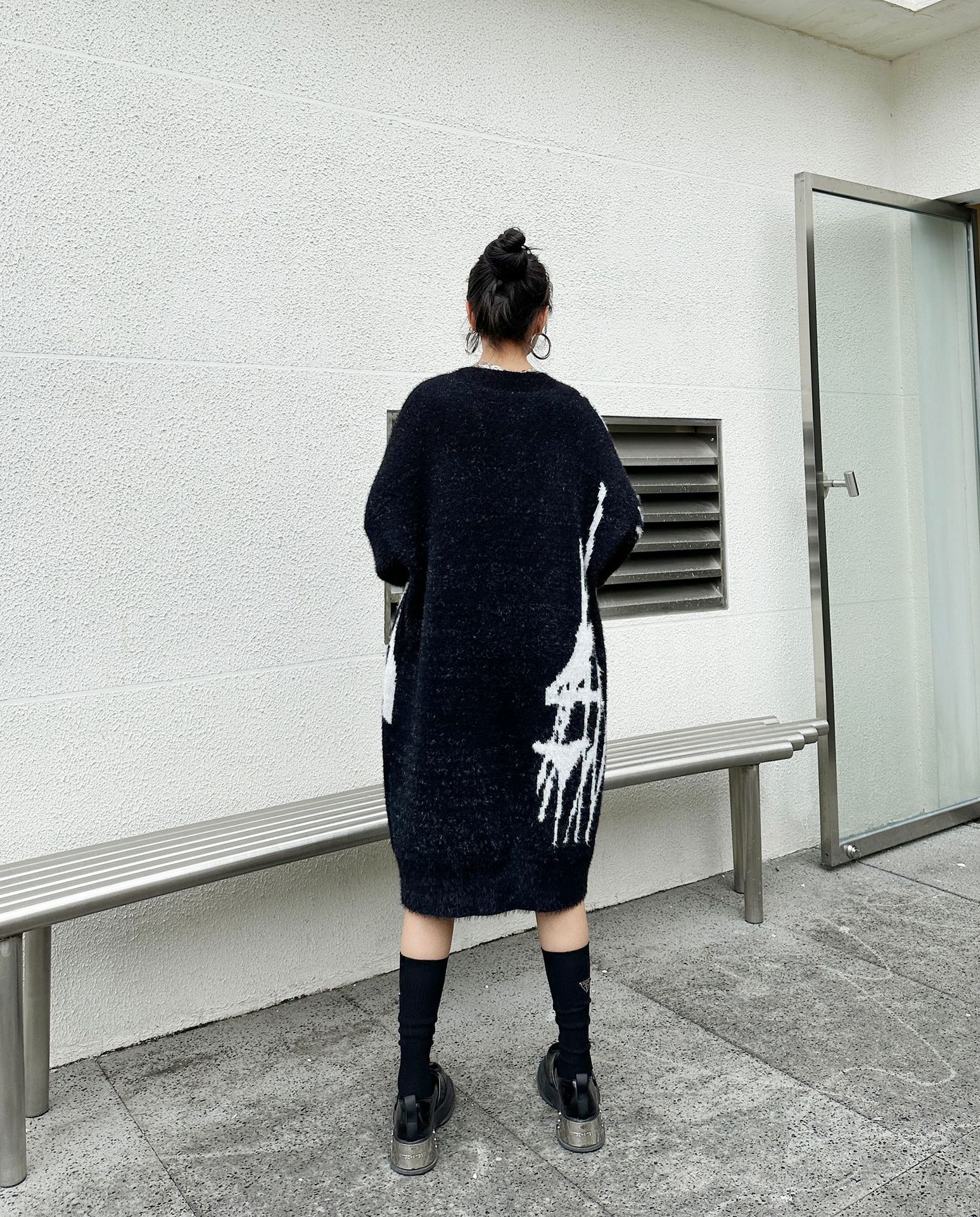 【J.Fashion】 ロングニット おしゃれ 個性的なデザイン ニットワンピース vネック レディース ロングセーター メガ割 【J.Fashion】 ロングニット おしゃれ 個性的なデザイン ニットワンピース vネック レディース ロングセーター メガ割