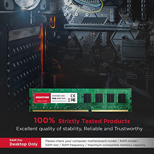 Windowsデスクトップ sim GIGASTONE 8GBx2枚 DDR3/DDR3L 1600MHz PC3-12800 (PC3-10600) CL11