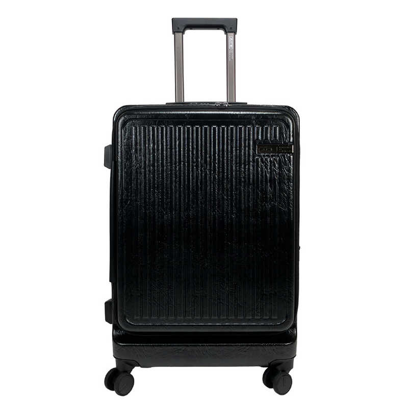 ACE　DESINED BY ACE IN JAPAN フロントオープンラゲージ 67-75L 拡張型サイズ ［TSAロック搭載］ レザーシボブラック　ACE-548211
