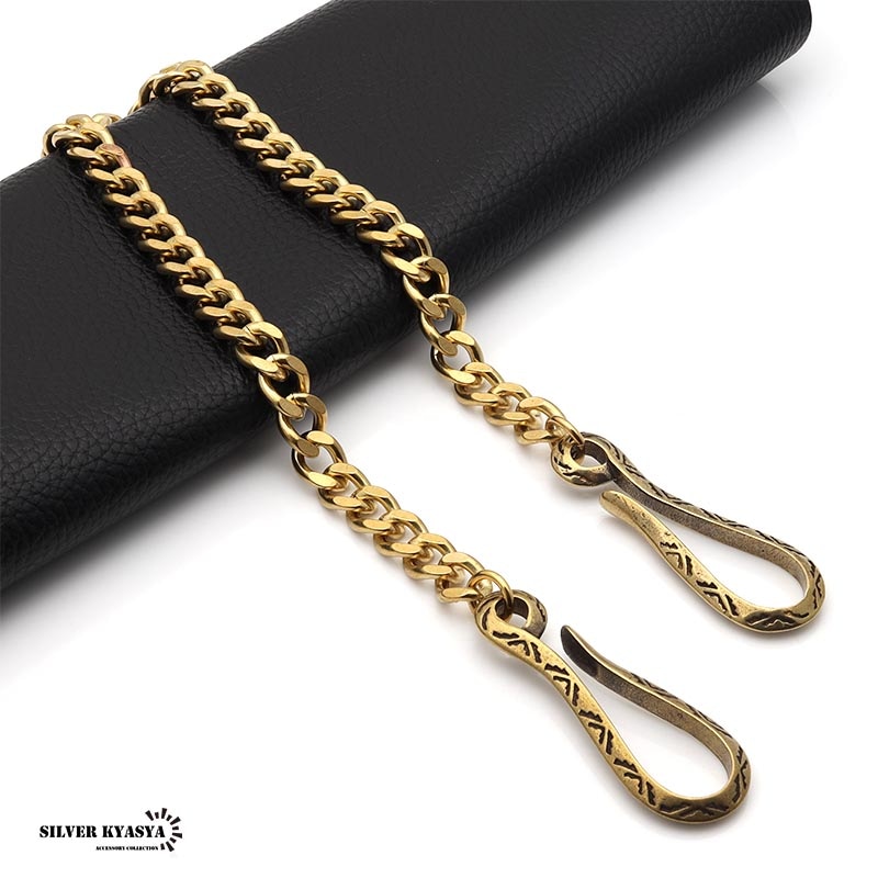 ナホバウォレットチェーン ゴールド [wc032]