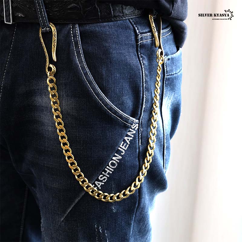 ナホバウォレットチェーン ゴールド [wc032]