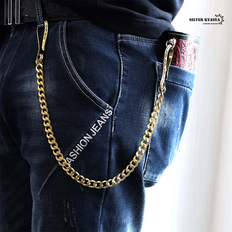 ナホバウォレットチェーン ゴールド [wc032]