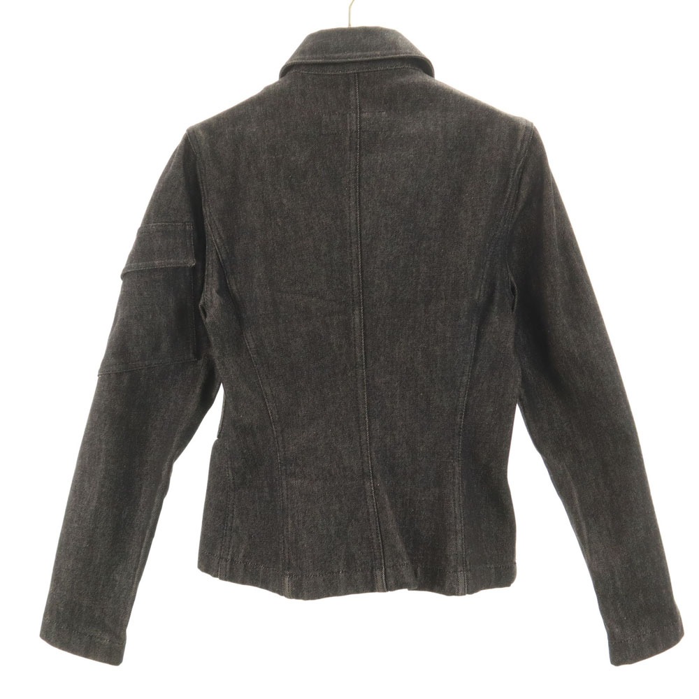 イタリア製 デニムジャケット 38 ブラック レディース