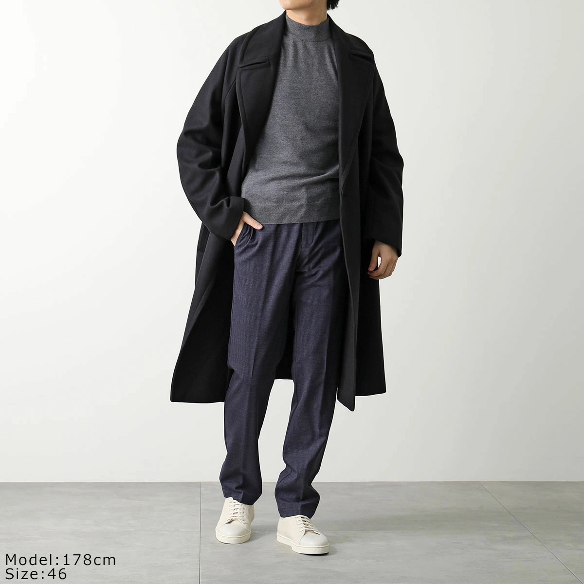 GERMANO ジェルマーノ スラックスパンツ CITY 3NEG 7637 メンズ チェック柄 センタープレス ウールブレンド ストレッチ カラー3色