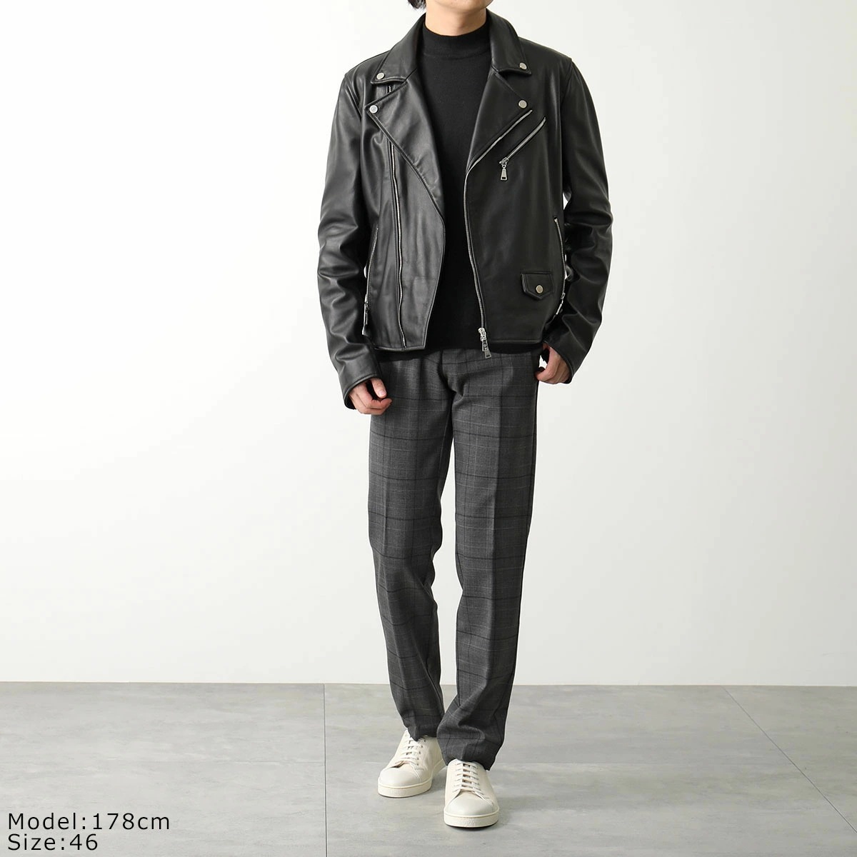 GERMANO ジェルマーノ スラックスパンツ CITY 3NEG 7637 メンズ チェック柄 センタープレス ウールブレンド ストレッチ カラー3色