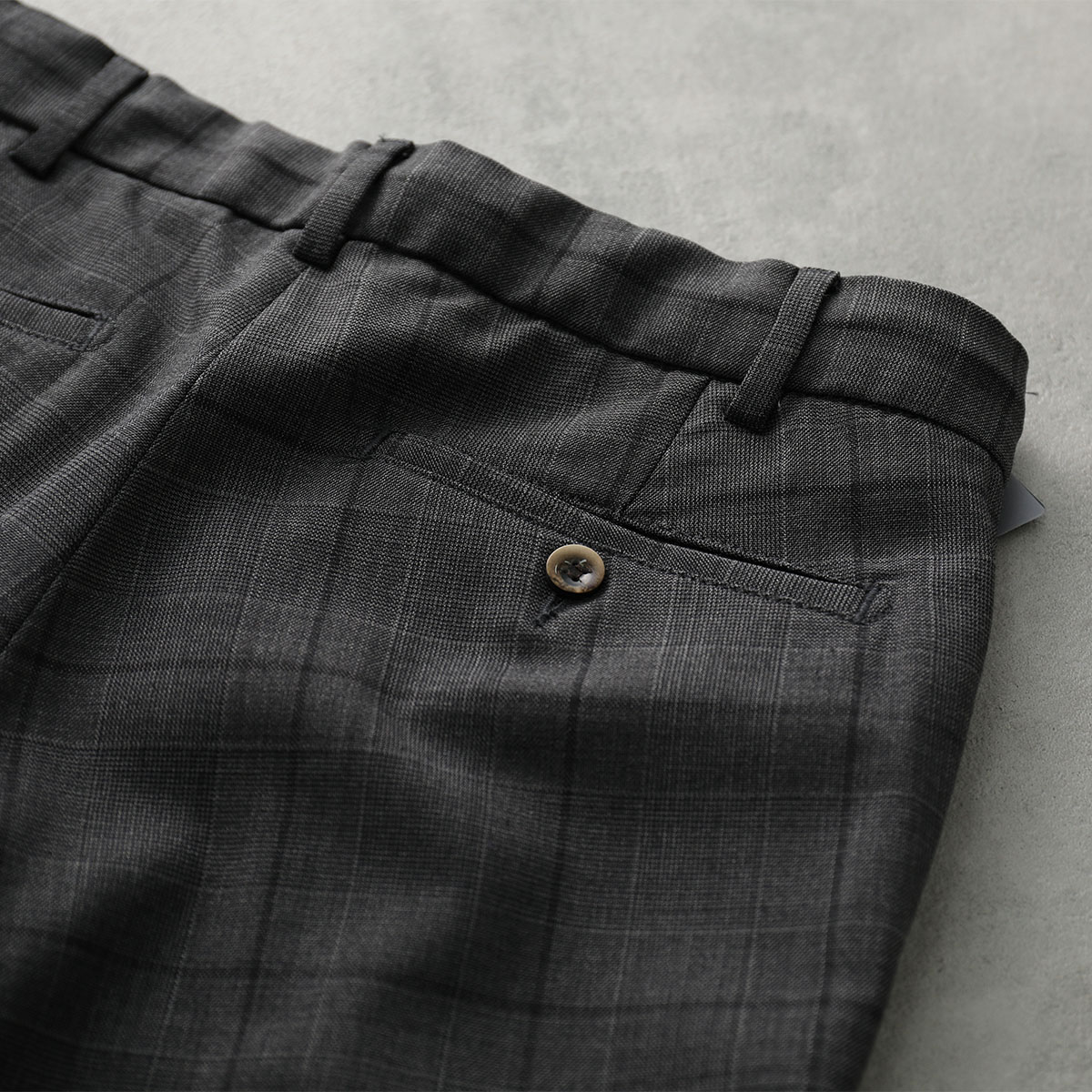 GERMANO ジェルマーノ スラックスパンツ CITY 3NEG 7637 メンズ チェック柄 センタープレス ウールブレンド ストレッチ カラー3色