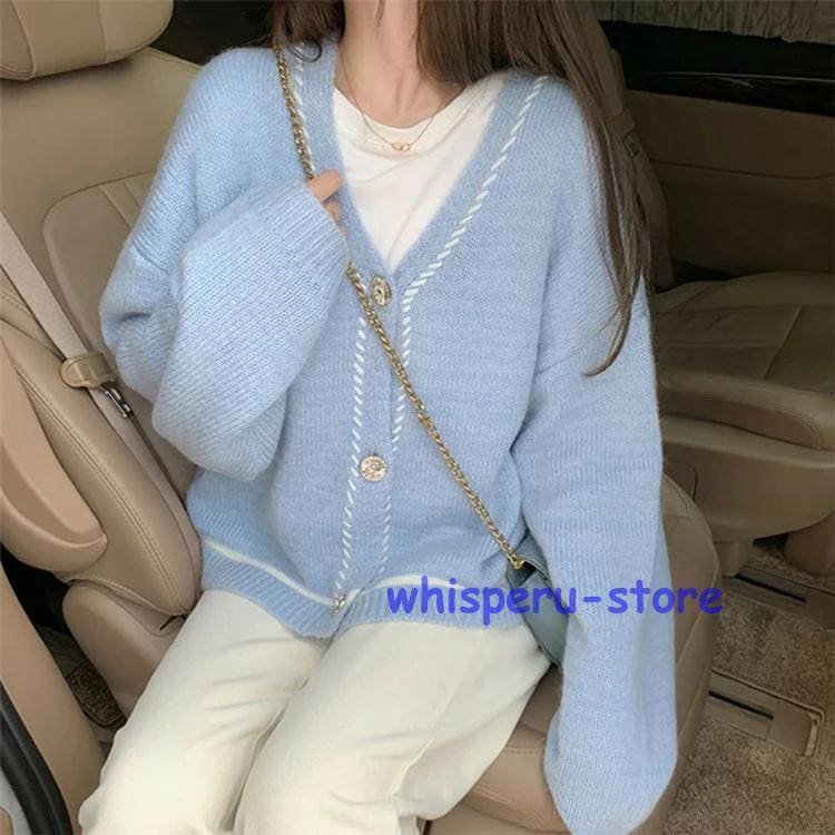 レディース トップス カーディガン ニット 秋 長袖 ピンク ベージュ グリーン ブルー ライトニット ゆったり カジュアル ファッション 通勤 普段着 レディース トップス カーディガン ニット 秋 長袖 ピンク