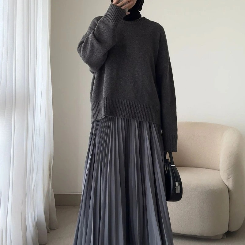 セットアップ レディース 2点セット ニット セーター スカート 秋冬 春 長袖 トップス スカート プリーツスカート フェミニン Aライン ロング丈 ドレス カジュアル トレンド 体型カバー 可愛い セットアップ レディース 2点セット ニット セーター スカート 秋冬 春 長袖 トップス スカート プリーツスカート フェミニン Aライン ロング丈 ドレス カジュアル トレンド 体型カバー 可愛い