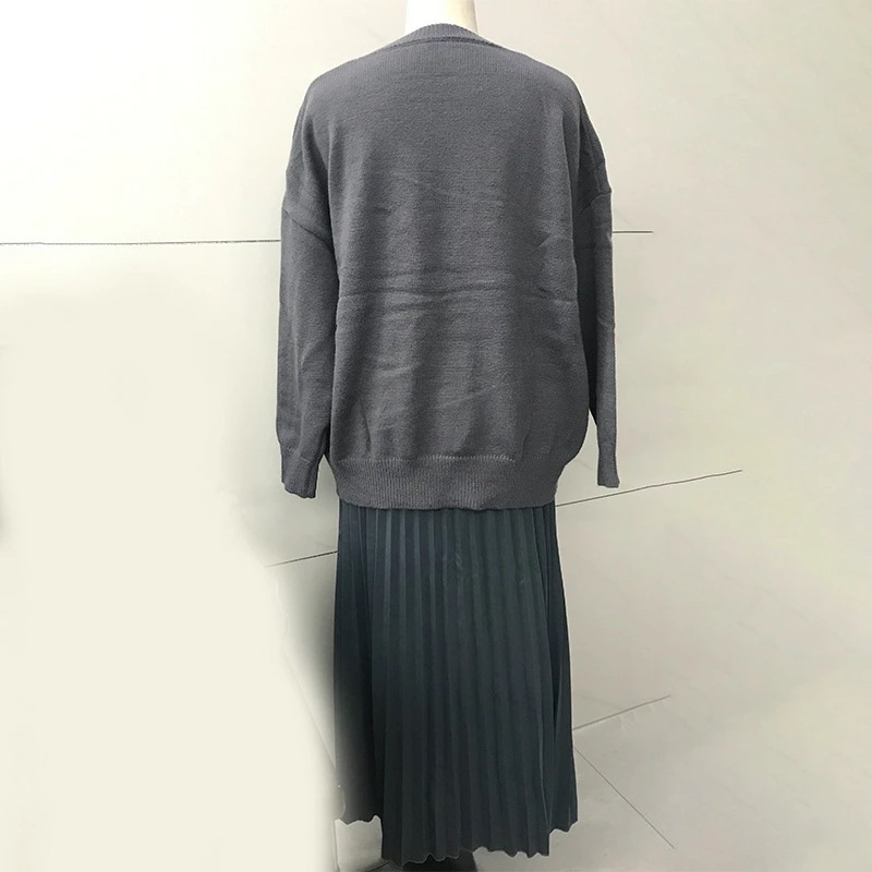 セットアップ レディース 2点セット ニット セーター スカート 秋冬 春 長袖 トップス スカート プリーツスカート フェミニン Aライン ロング丈 ドレス カジュアル トレンド 体型カバー 可愛い セットアップ レディース 2点セット ニット セーター スカート 秋冬 春 長袖 トップス スカート プリーツスカート フェミニン Aライン ロング丈 ドレス カジュアル トレンド 体型カバー 可愛い