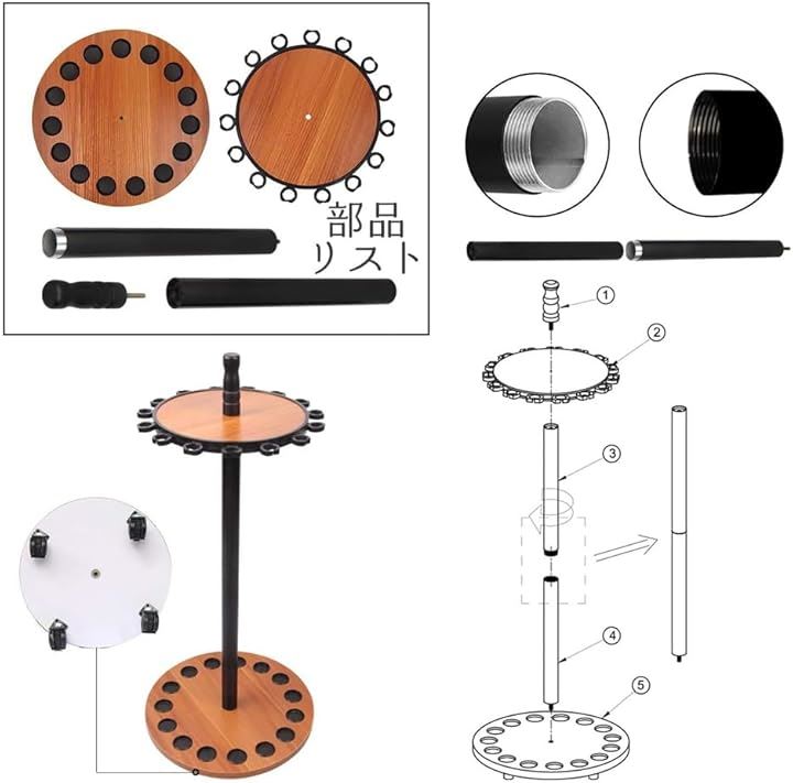 ロッドスタンド 移動便利 キャスター付き 15本立て 回転式ロッドスタンド 釣竿 収納 ロッドラック コンパクト 天然木製 組立簡単 釣り竿立て(ナチュラル) ロッドスタンド 移動便利 キャスター付き 15本立て 回転式ロッドスタンド 釣竿 収納 ロッドラック コンパクト 天然木製 組立簡単 釣り竿立て(ナチュラル)