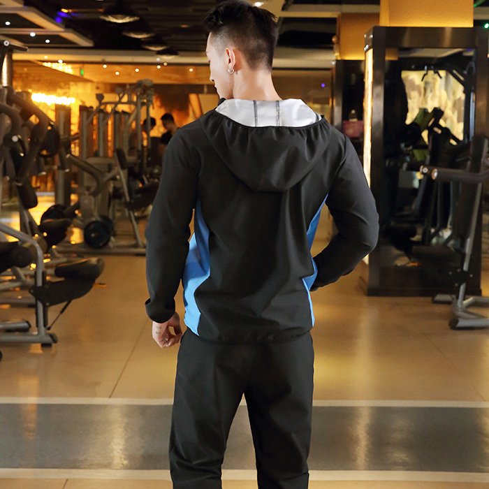 サウナスーツ メンズ 2点セット パーカー パンツ スポーツウェア ランニング ダイエットスーツ 上 サウナスーツ メンズ 2点セット パーカー パンツ スポーツウェア ランニング ダイエットスーツ 上