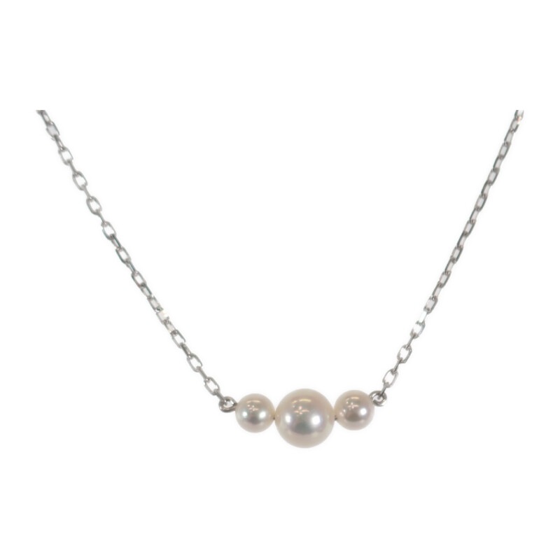【MIKIMOTO】MIKIMOTO パール ペンダント ネックレス アコヤ真珠 K18ホワイトゴールド レディース 【MIKIMOTO】MIKIMOTO パール ペンダント ネックレス アコヤ真珠 K18ホワイトゴールド レディース