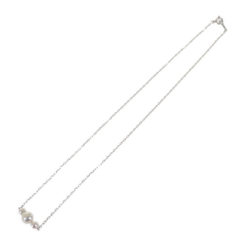 【MIKIMOTO】MIKIMOTO パール ペンダント ネックレス アコヤ真珠 K18ホワイトゴールド レディース 【MIKIMOTO】MIKIMOTO パール ペンダント ネックレス アコヤ真珠 K18ホワイトゴールド レディース