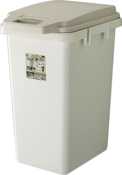 ダストボックス RSD-72 ワンハンドパッキンペール 70J ゴミ箱 容量約70L 分別ゴミ箱 フタ付き ダストボックス におい漏れ防止 トラッシュカン