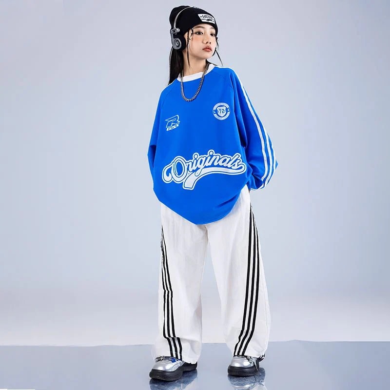 街のダンスの子供のファッション服の男女の子供のヒップホップの出演服のゆったりしたhiphopのスーツのドラムのジャズのショーの服