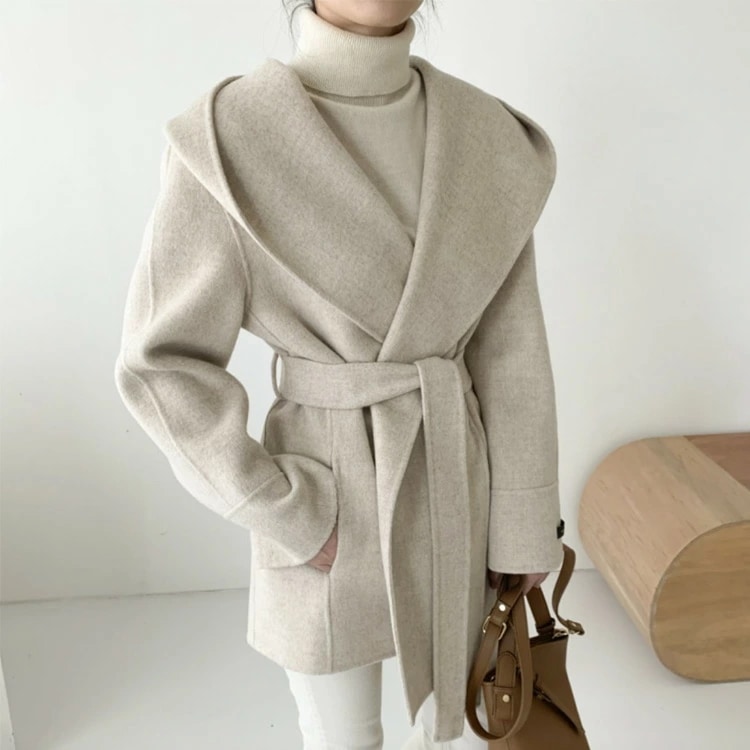 コート レディース ショート丈 アウター ショールカラー ガウン 秋 冬 秋冬 ポケット エレガント フード ベルト おしゃれ シンプル きれいめ ホワイト ブラック ベージュ コート レディース ショート丈 アウター ショールカラー ガウン 秋 冬 秋冬 ポケット エレガント フード ベルト おしゃれ シンプル きれいめ ホワイト ブラック ベージュ