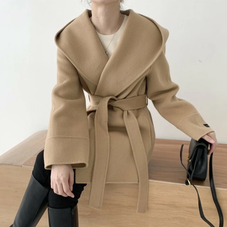 コート レディース ショート丈 アウター ショールカラー ガウン 秋 冬 秋冬 ポケット エレガント フード ベルト おしゃれ シンプル きれいめ ホワイト ブラック ベージュ コート レディース ショート丈 アウター ショールカラー ガウン 秋 冬 秋冬 ポケット エレガント フード ベルト おしゃれ シンプル きれいめ ホワイト ブラック ベージュ