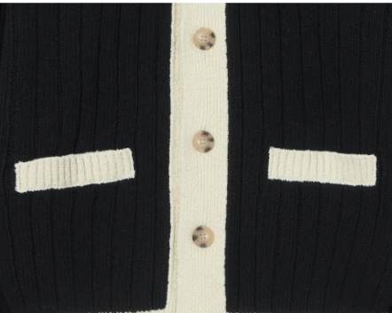 SATUR【SATUR】 FARO POCKET OVER SIZE BOUCLE CARDIGAN