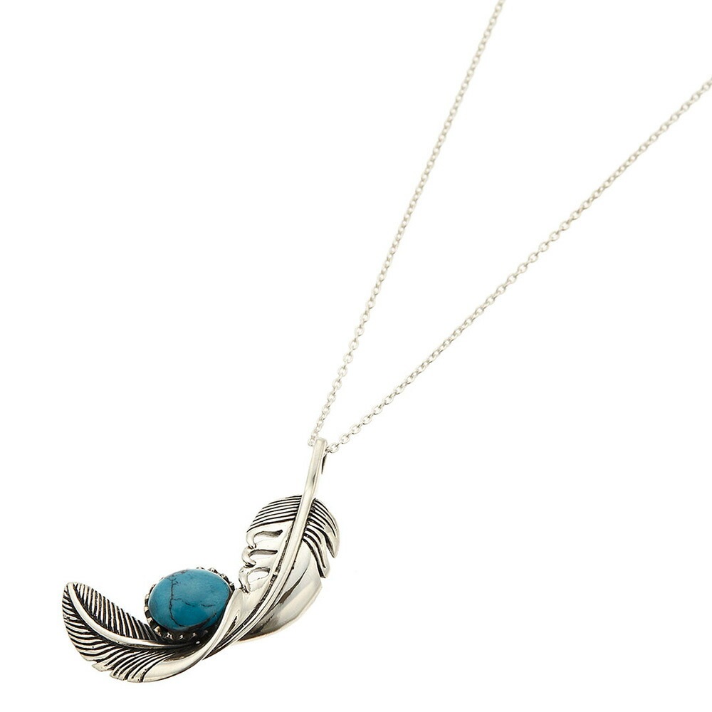 ネックレス メンズ シルバー925製 天然石 フェザー ターコイズ オニキス 羽根 捻り イーグル ネックレス メンズ シルバー925製 天然石 フェザー ターコイズ オニキス 羽根 捻り イーグル
