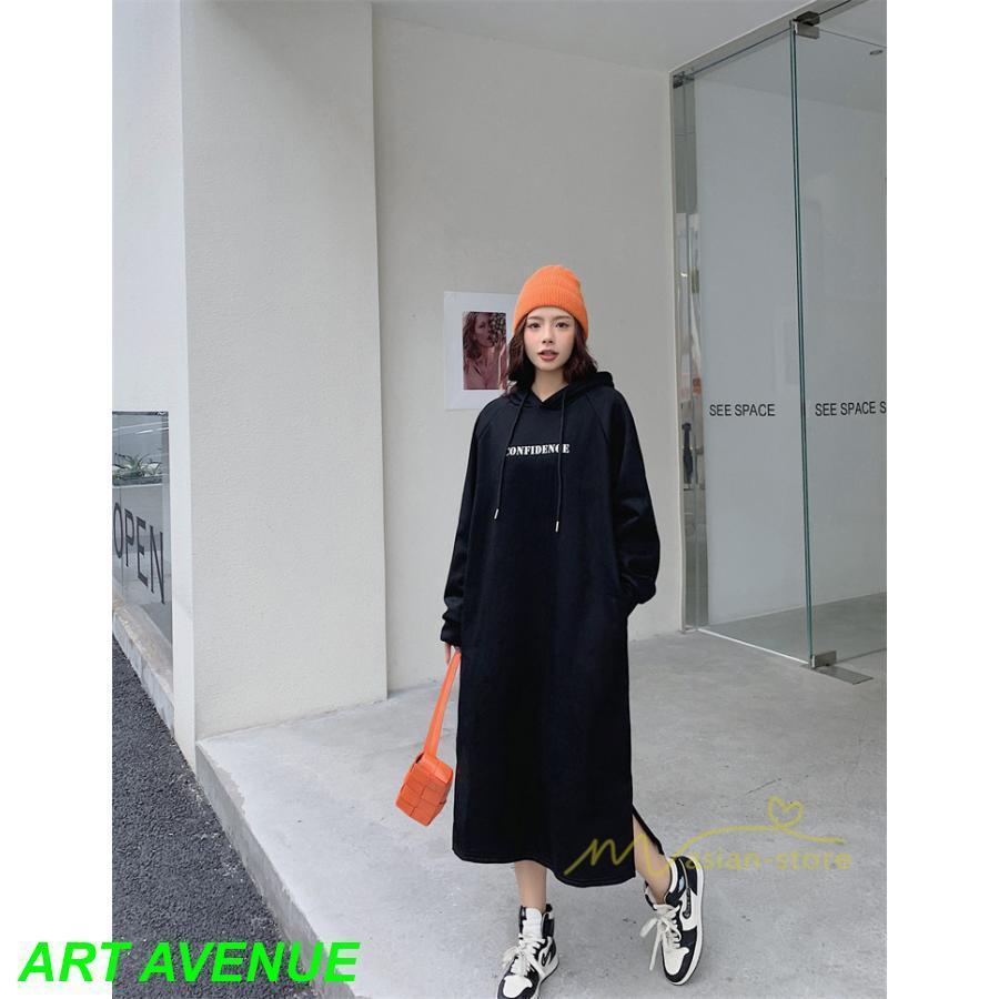 スウェットワンピース ロングワンピース パーカーワンピース 秋 レディース ロングスウェット 裾スリット 大きいサイズ 秋冬 体型カバー 30代50代 スウェットワンピース ロングワンピース パーカーワンピース 秋 レディース ロングスウェット 裾スリット 大きいサイズ 秋冬 体型カバー 30代50代