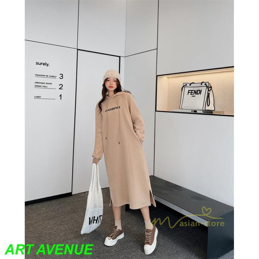 スウェットワンピース ロングワンピース パーカーワンピース 秋 レディース ロングスウェット 裾スリット 大きいサイズ 秋冬 体型カバー 30代50代 スウェットワンピース ロングワンピース パーカーワンピース 秋 レディース ロングスウェット 裾スリット 大きいサイズ 秋冬 体型カバー 30代50代