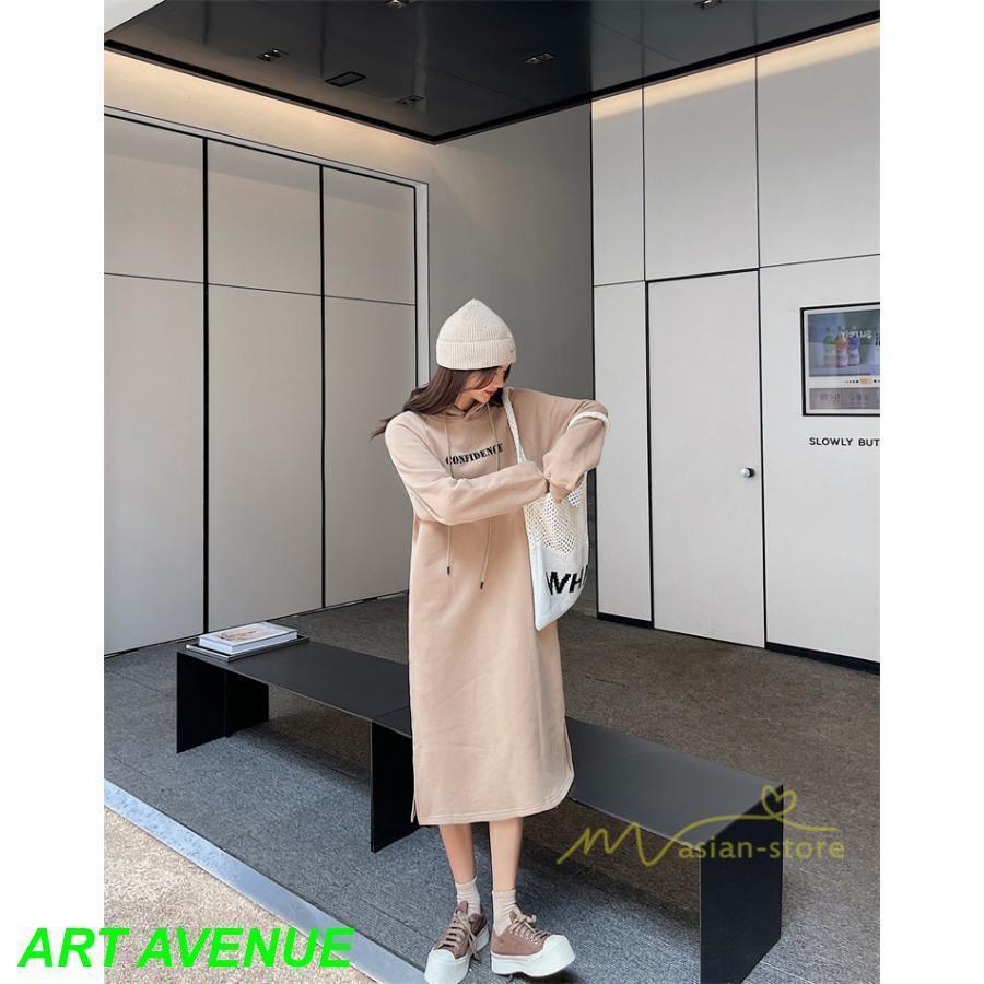 スウェットワンピース ロングワンピース パーカーワンピース 秋 レディース ロングスウェット 裾スリット 大きいサイズ 秋冬 体型カバー 30代50代 スウェットワンピース ロングワンピース パーカーワンピース 秋 レディース ロングスウェット 裾スリット 大きいサイズ 秋冬 体型カバー 30代50代