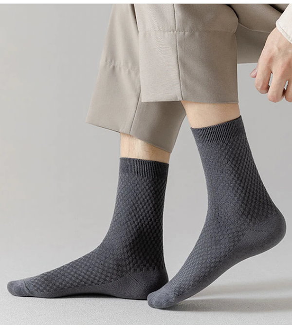 Qoo10] ビジネスソックス 5足セット 竹繊維 靴