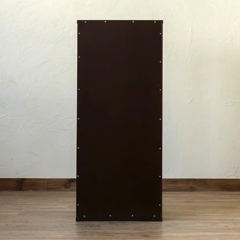 コレクションケース 幅44cm 高さ100cm ガラス 背面ミラー 5段 ショーケース 省スペース