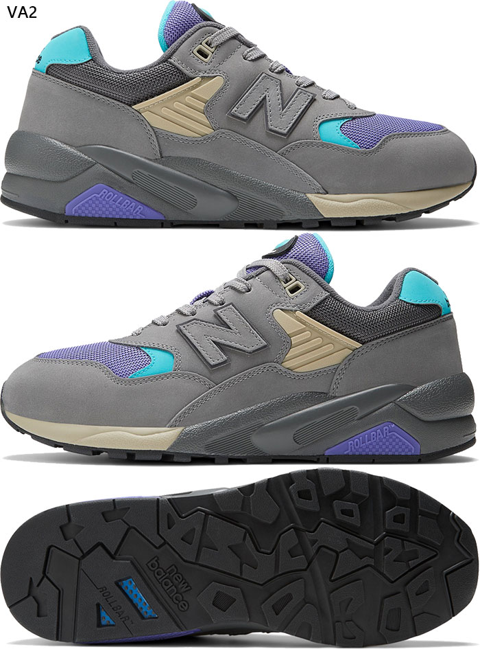 全4色　D幅 メンズ レディース NB 580 スニーカー シューズ 紐靴 ローカット MT580MDBD MT580MG2D MT580VA2D MT580VB2D