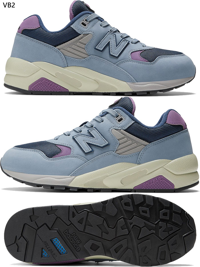 全4色　D幅 メンズ レディース NB 580 スニーカー シューズ 紐靴 ローカット MT580MDBD MT580MG2D MT580VA2D MT580VB2D
