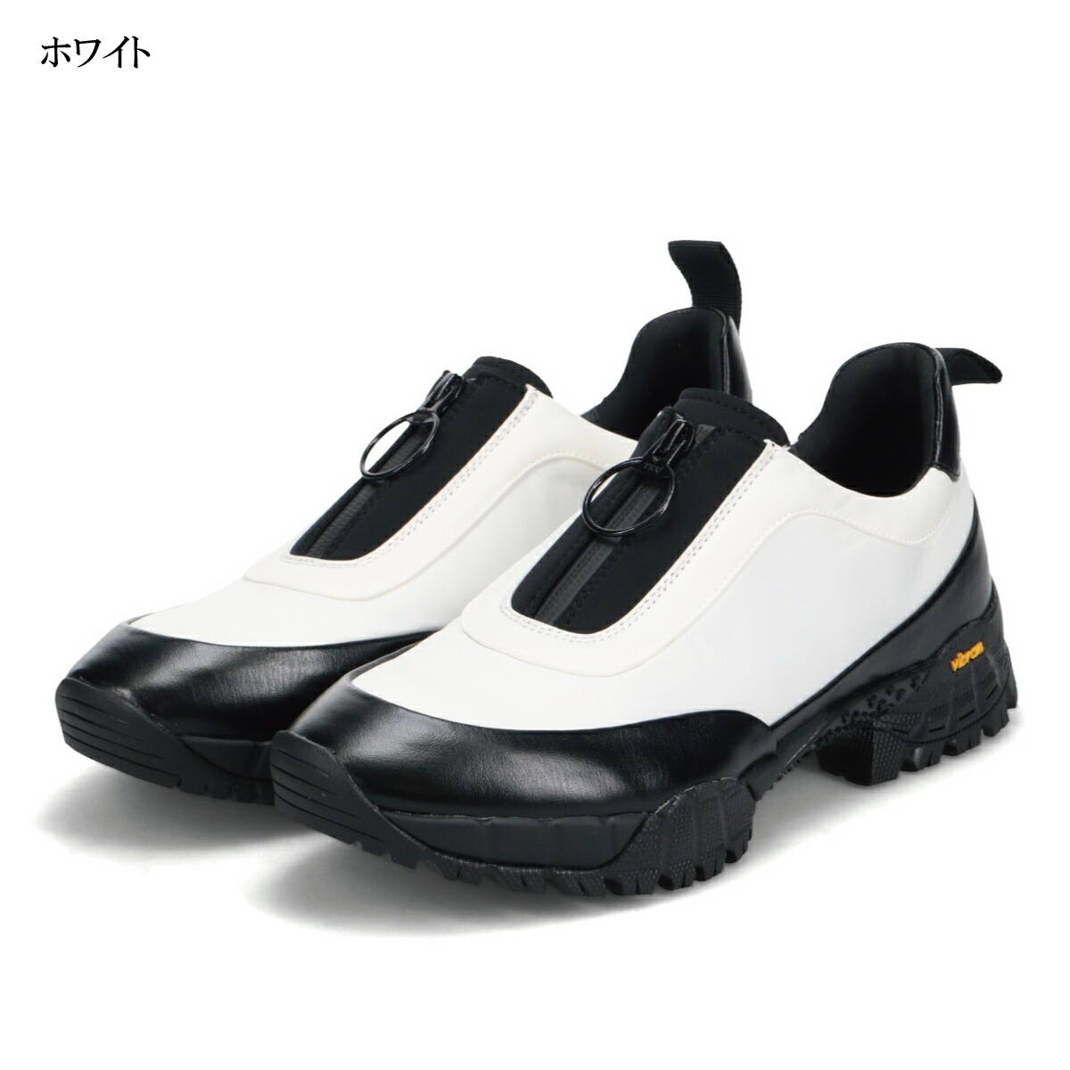 VIBRAMソールセンタージップスニーカー 24230599 whoop-de-doo フープディドゥ
