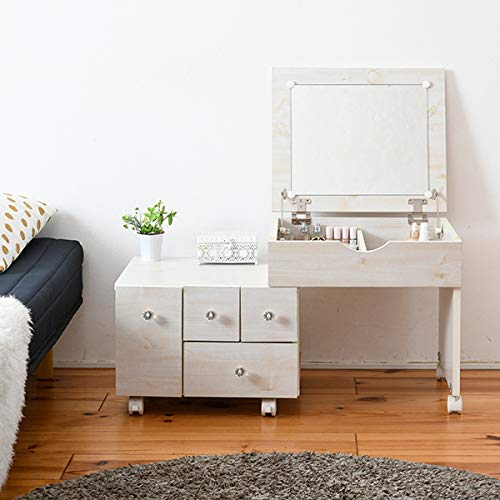 ドレッサー テーブル 化粧台 伸縮 キャスター付き ホワイト ドレッサー テーブル 化粧台 伸縮 キャスター付き ホワイト