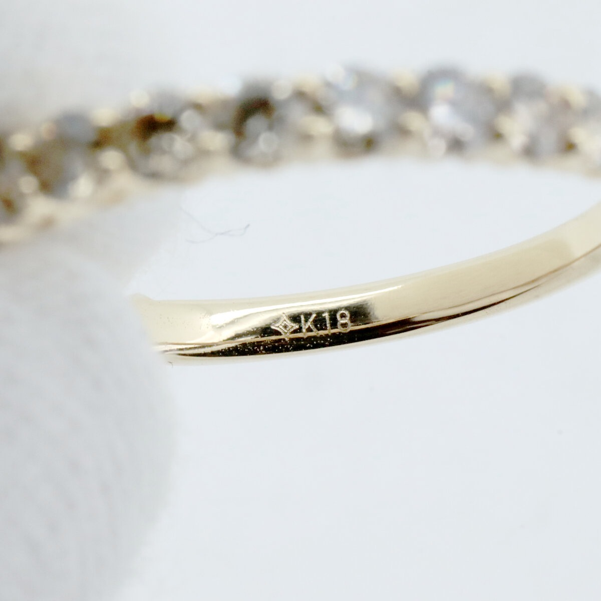 GSTV ハーフエタニティ ブラウン ダイヤモンド リング 指輪 1.00ct 16.5号 K18YG(18金 イエローゴールド) 質屋出品 GSTV ハーフエタニティ ブラウン ダイヤモンド リング 指輪 1.00ct 16.5号 K18YG(18金 イエローゴールド) 質屋出品